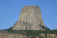 Basalt columns of Devils Tower National Monument. WY.