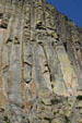 Colors of columns at Devils Tower. WY.