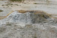 Mini crater mound in Old Faithful area of Yellowstone National Park. WY.