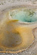 Pools in Old Faithful area of Yellowstone National Park. WY.
