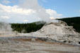 Castle geyser at Yellowstone National Park. WY.