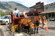 Tourist carriage ride. Jackson, WY.