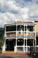 Wooden building with verandahs. Jackson, WY.
