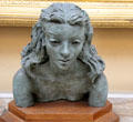 Deidre bronze sculpture head by Jacob Epstein at Lady Lever Art Gallery. Liverpool, England