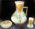 Earthenware water jug & soap dish by Minton & Co. of Staffordshire at Walker Art Gallery. Liverpool, England