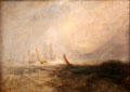 Fishing Boats Bringing a Disabled Ship into Port Ruysdael painting by Joseph Mallord William Turner at Tate Liverpool. Liverpool, England.