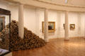 Modern art installation in gallery at National Museum of Wales. Cardiff, Wales.