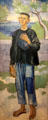 A French Fisherboy painting by Augustus John at National Museum of Wales. Cardiff, Wales.