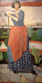 Dorelia McNeill in the Garden of Alderney Manor painting by Augustus John at National Museum of Wales. Cardiff, Wales.