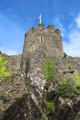 Rock on which Conwy Castle was built. Conwy, Wales