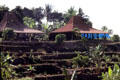 Typical open-air houses in Java countryside. Jogyakarta, Indonesia.