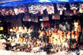 Roadside shop selling wood carvings. Bali, Indonesia.