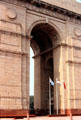British-built arch of India Gate, memorial to India's war dead. Delhi, India.
