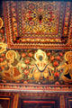 Ornately painted & gold leafed ceiling of a haveli in traditional style. Mandawa, India.