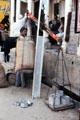 Balance scale used to weigh grain in Mandawa. Mandawa, India.