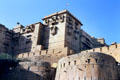 Jaiselmer Palace atop fort. India.