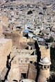 View of Jaiselmer from palace. India.