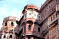 Architectural details of Meherangarth Fort in Jodhpur. India.