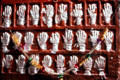 Relief of hands where women once touched the wall before throwing themselves on husband's funeral pyres in Jodhpur Palace. India.