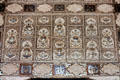 Mirrored decoration on walls of Amber Palace in Jaipur. India.